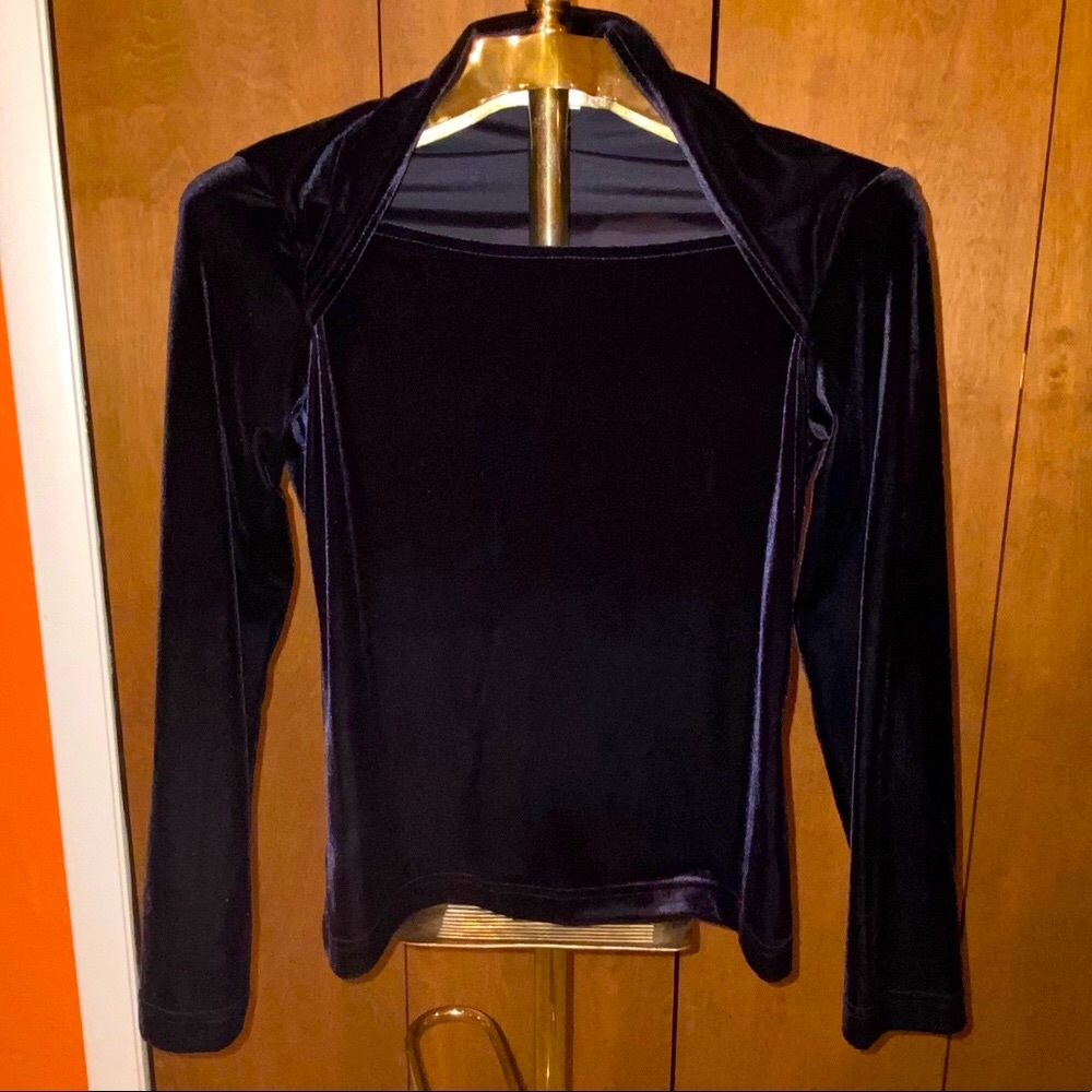 Gay Boyer Velvet Black Top